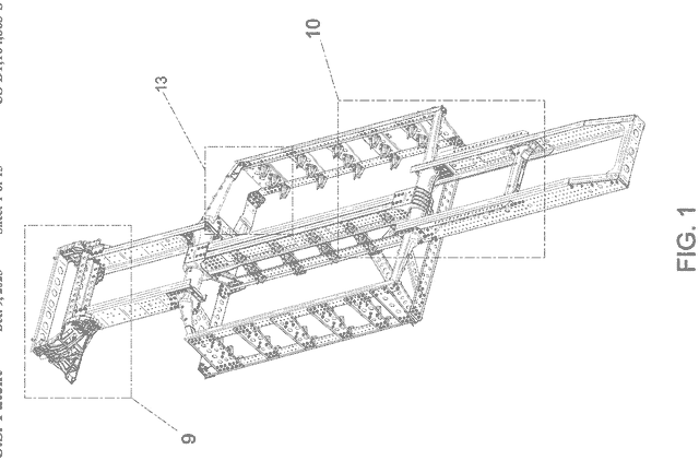 U.S. design patent drawings — Windrose truck frame and chassis