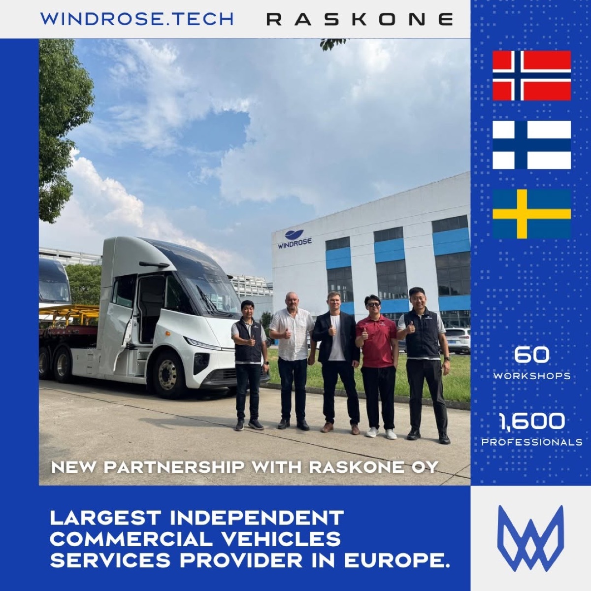 Raskone — Windrose service partner Finland, part of Relais Group